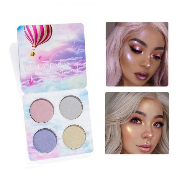 Palette Matte Eyeshadow Pallete Glitter Powder Eye Shadow Earth Shadow Brush Set - Image 5