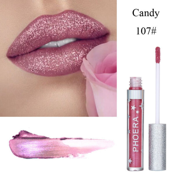 Moisturizing Candy Color Lip Gloss Waterproof Glitter Liquid Lipstick Long Lasting Makeup Lipstick - Image 7