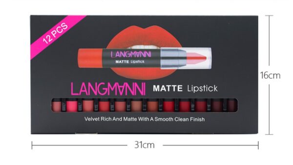 Non-Stick Cup Matte Lipstick And Lip Gloss Set - Image 6
