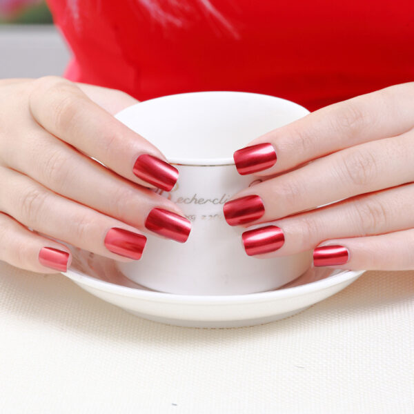Mirror silver nail polish metal color stainless steel - Image 3