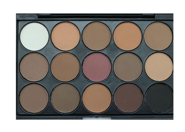 15 color eyeshadow earth color eye shadow smoky eyeshadow E15 multi color makeup plate beauty tools - Image 2
