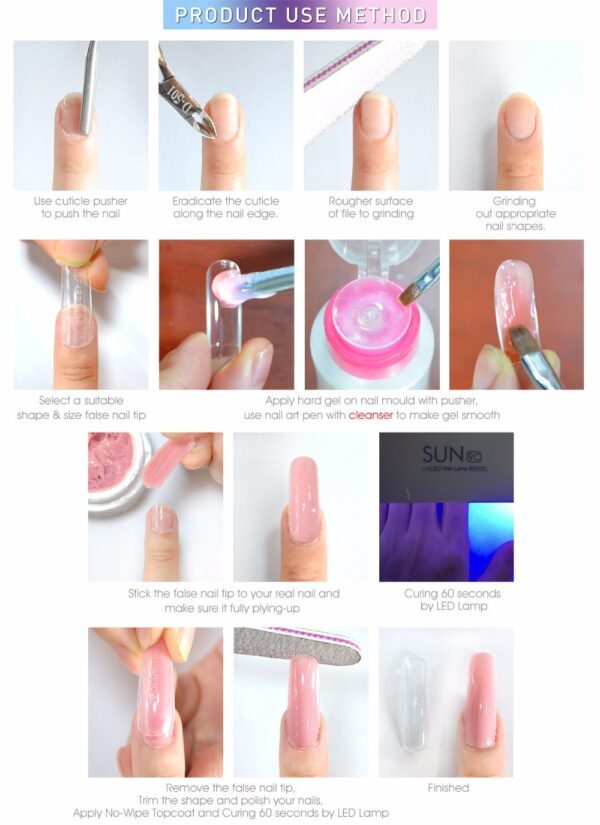Nail phototherapy gel base quick extension glue - Image 4