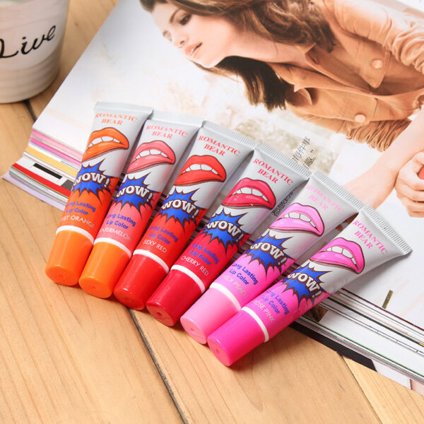 Amazing 6 Colors Peel Off Liquid Lipstick Waterproof Long Lasting Lip Gloss Mask Moisturizer Makeup Tear Pull Lip Lint Cosmetic - Image 3