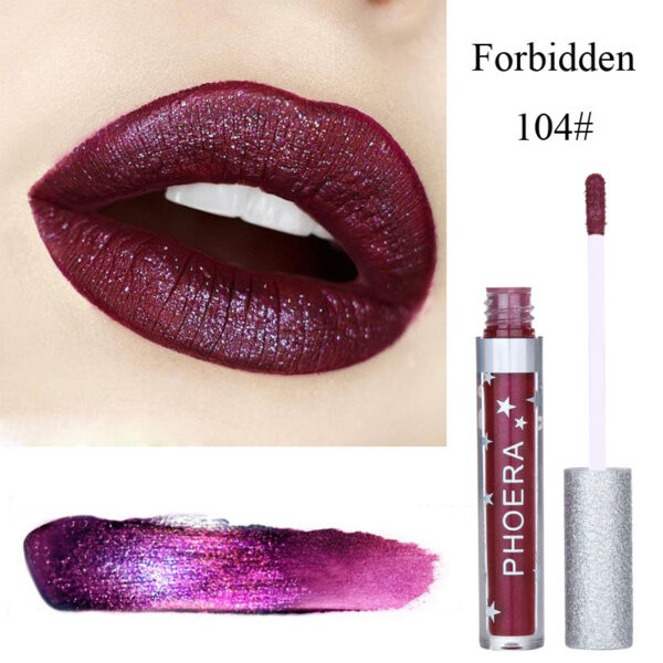 Moisturizing Candy Color Lip Gloss Waterproof Glitter Liquid Lipstick Long Lasting Makeup Lipstick - Image 4
