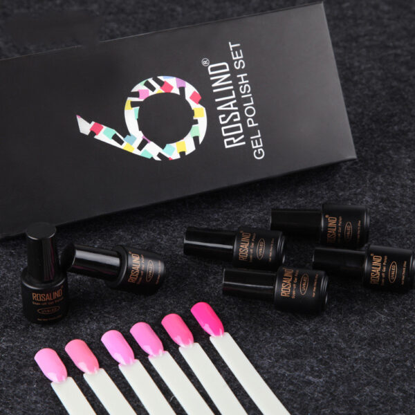 Fine nail polish 6 bottles - Image 2