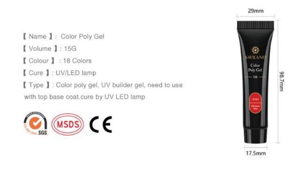 15g nail colored crystal extension glue - Image 5