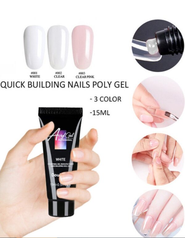 3 Color Polygel Pack  Mold Tips - Image 8