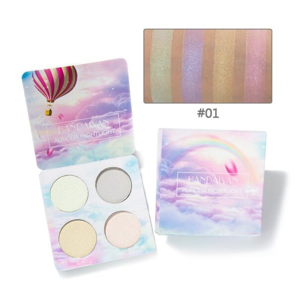 Palette Matte Eyeshadow Pallete Glitter Powder Eye Shadow Earth Shadow Brush Set - Image 8