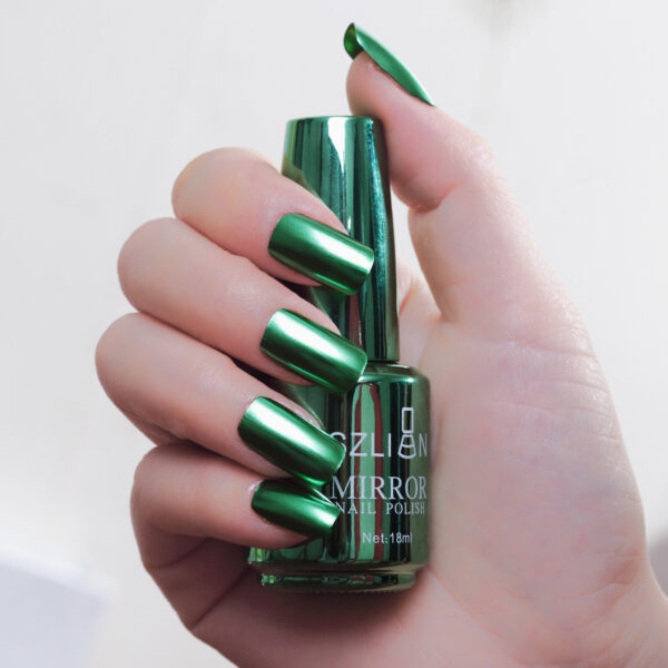 Mirror silver nail polish metal color stainless steel - Image 10
