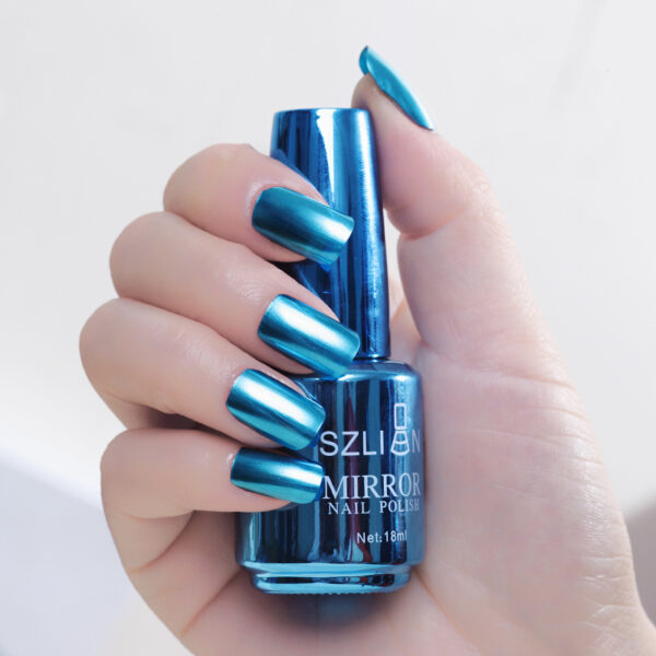 Mirror silver nail polish metal color stainless steel - Image 8