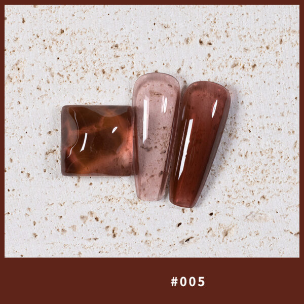 9 Colors Amber Set UV Gel Nail Polish Ice Penetration Soak Off Shining - Image 10