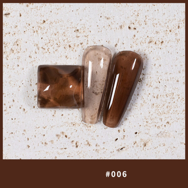 9 Colors Amber Set UV Gel Nail Polish Ice Penetration Soak Off Shining - Image 9