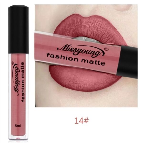 Lip Gloss Liquid Lipstick Non-Stick Cup Matte Makeup Llipstick - Image 4
