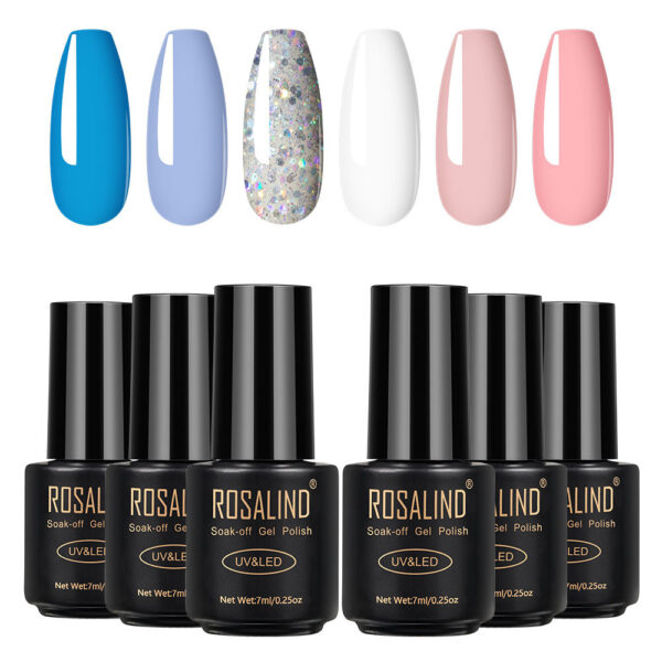 Fine nail polish 6 bottles - Image 7