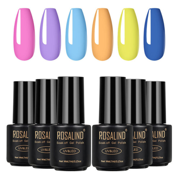 Fine nail polish 6 bottles - Image 10