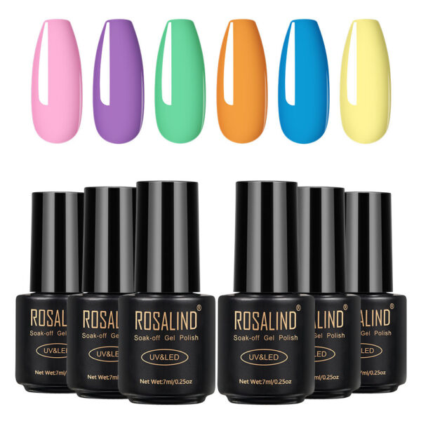Fine nail polish 6 bottles - Image 8