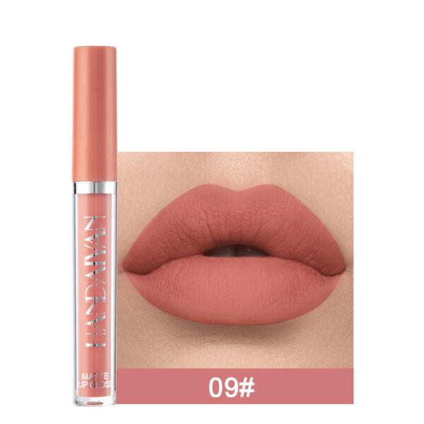 Handaiyan Matte Lip Glaze Liquid Lipstick Mini Tube Lip Gloss Waterproof Non Stick Cup Lip Gloss Genuine - Image 9