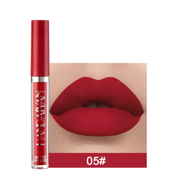 Handaiyan Matte Lip Glaze Liquid Lipstick Mini Tube Lip Gloss Waterproof Non Stick Cup Lip Gloss Genuine - Image 5