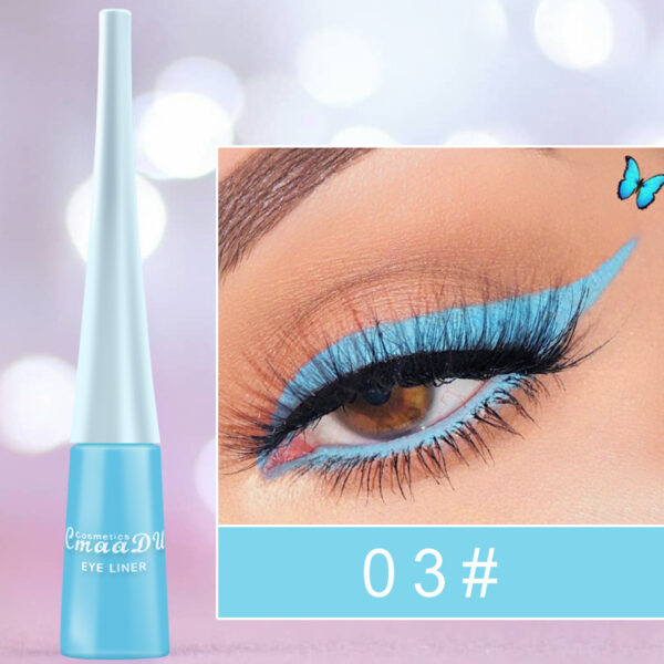 17 Color Liquid Eyeliner Matte Quick-Drying Color Eyeliner Lasting Non-Blooming Matte Glitter Eyeliner - Image 7