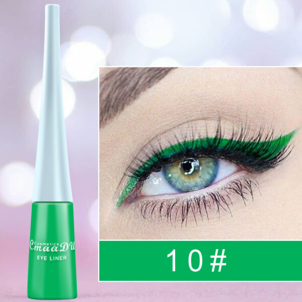 17 Color Liquid Eyeliner Matte Quick-Drying Color Eyeliner Lasting Non-Blooming Matte Glitter Eyeliner - Image 8