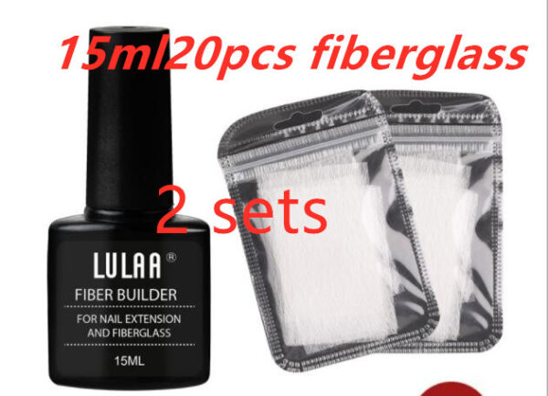 Nail Extension Fiber Set Nail Extension Gel Repair Liquid Paper-free Support Sheet - Image 4