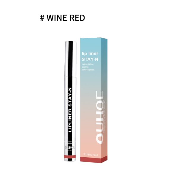 Lip Liner Pen Dark Brown Waterproof Long Lasting Plump Soft Lip Gloss Makeup Cosmetics - Image 9