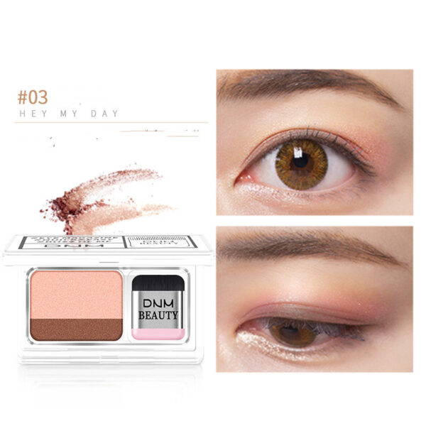 LAIKOU Double Color Eye Shadow Makeup Palette Glitter Palette Eyeshadow Pallete Waterproof Glitter Eyeshadow Shimmer Cosmetics - Image 5