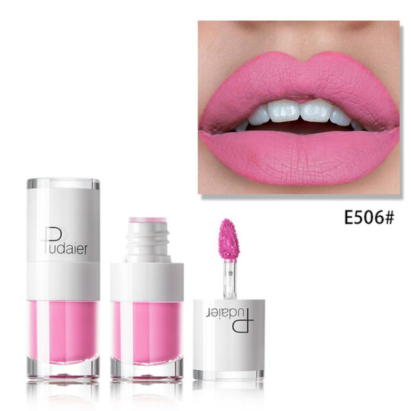 Lipstick 16 color white bottle matte lip gloss lasting moisturizing - Image 2