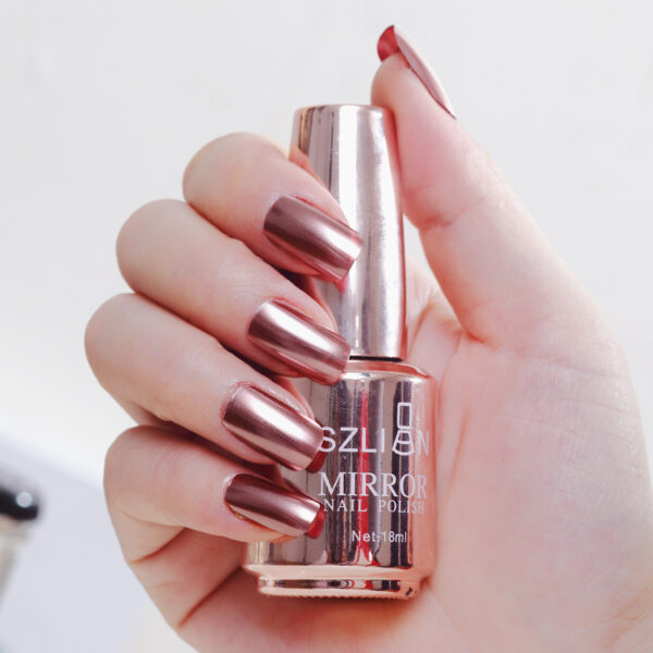 Mirror silver nail polish metal color stainless steel - Image 7