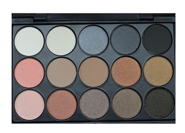 15 color eyeshadow earth color eye shadow smoky eyeshadow E15 multi color makeup plate beauty tools - Image 3
