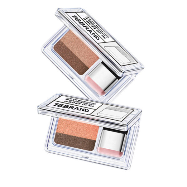 LAIKOU Double Color Eye Shadow Makeup Palette Glitter Palette Eyeshadow Pallete Waterproof Glitter Eyeshadow Shimmer Cosmetics - Image 2