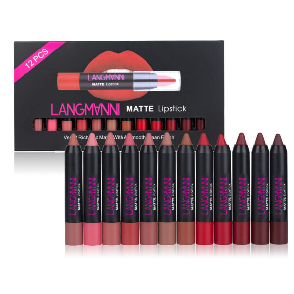Non-Stick Cup Matte Lipstick And Lip Gloss Set - Image 5