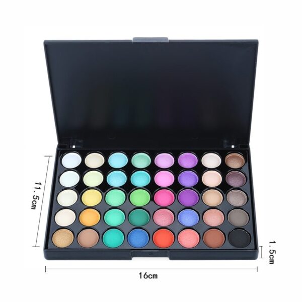 Palette Matte Eyeshadow Pallete Glitter Powder Eye Shadow Earth Shadow Brush Set - Image 4