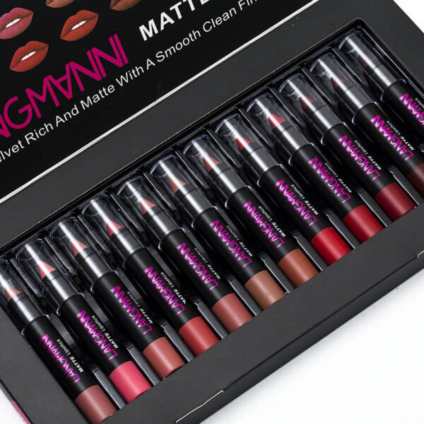 Non-Stick Cup Matte Lipstick And Lip Gloss Set - Image 2