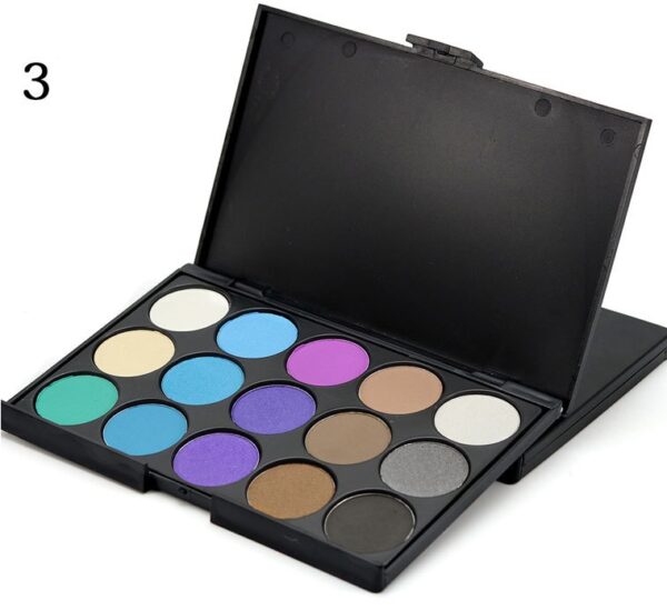 15 color eyeshadow earth color eye shadow smoky eyeshadow E15 multi color makeup plate beauty tools - Image 8