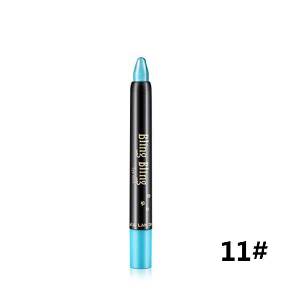 Pearlescent Silkworm Eyeshadow Pen Lasting Waterproof And Not Blooming Shiny Pearlescent Gel Pen 15 Color Eye Shadow Pen - Image 6