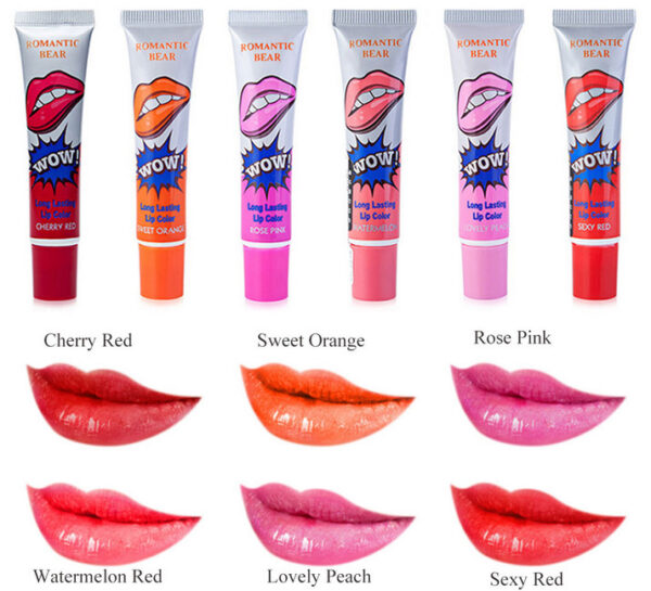 Amazing 6 Colors Peel Off Liquid Lipstick Waterproof Long Lasting Lip Gloss Mask Moisturizer Makeup Tear Pull Lip Lint Cosmetic - Image 5