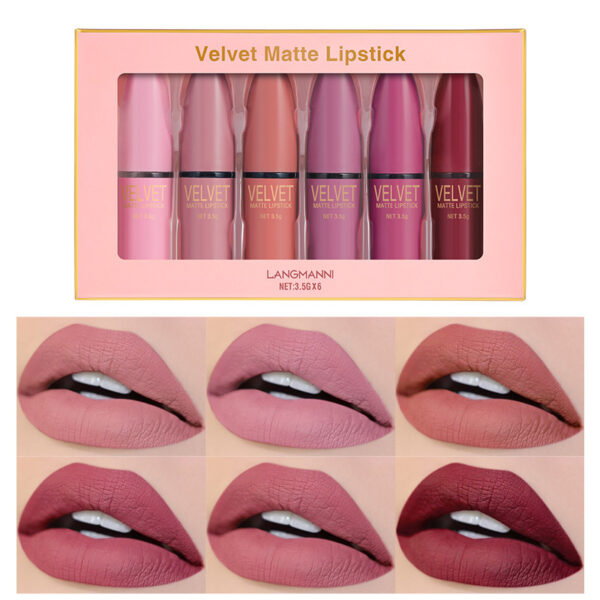 Bullet Matte Lipstick Set Matte Waterproof - Image 3