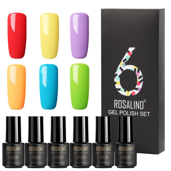Fine nail polish 6 bottles - Image 4