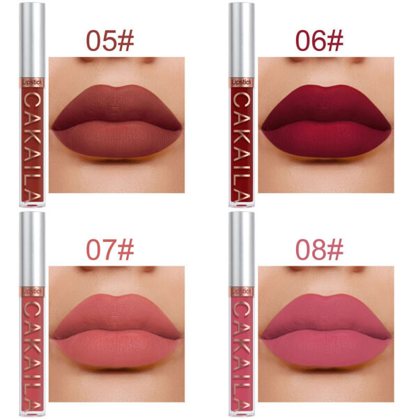 Pack Of 10 Matte Nonstick Cup Waterproof Lip Gloss - Image 7