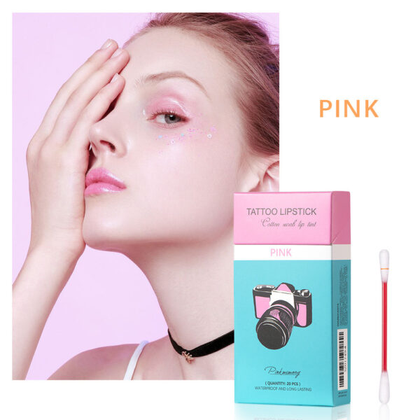20 Pcs Set Cotton Swab Lipsticks For Outdoor Portable Lipsticks Cosmetics Waterproof Case Lasting Long Cigarette Liquid Lipstick - Image 6