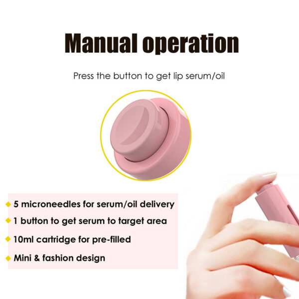 3 In 1 Lip Care Roller Needle Roller Lip Roller Beard Growth Roller Beard Hair Growth Roller Beard Treatment & Serum Applicant - Image 7