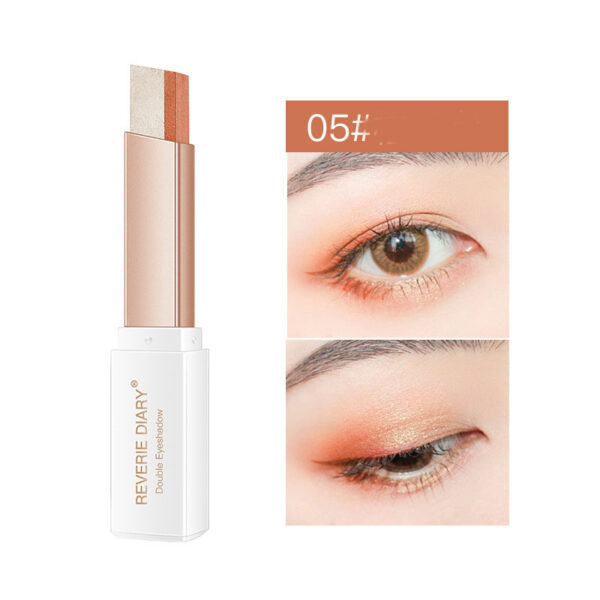 Lazy Eyeshadow Stick Stereo Gradient Shimmer Double Color Eye Shadow Pen Waterproof Easy To Wear Eyeshadow - Image 8