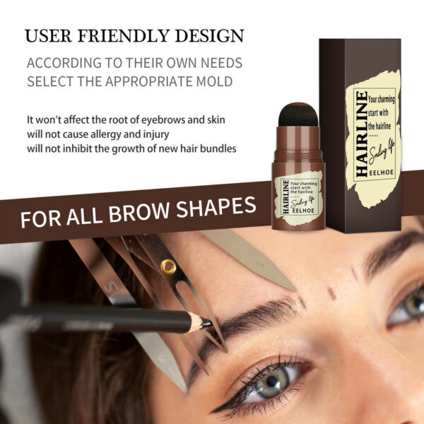 Eyebrow Stamp Stencil Kit, 24 Pc Eyebrow Shaping Stencils, Long-lasting Eyebrow Brow Definer, Perfect Make-up Reusable Kit - Image 4