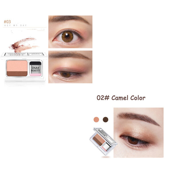 LAIKOU Double Color Eye Shadow Makeup Palette Glitter Palette Eyeshadow Pallete Waterproof Glitter Eyeshadow Shimmer Cosmetics - Image 6