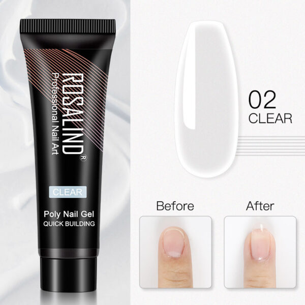 ROSALIND Manicure Extended Glue 15ml Crystal UV - Image 3
