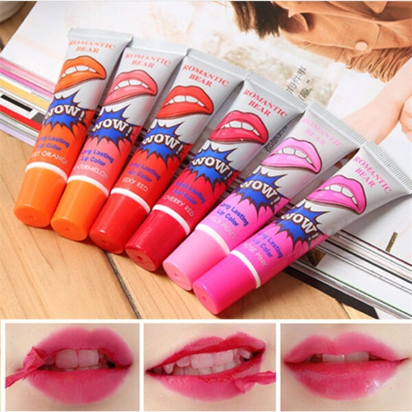 Amazing 6 Colors Peel Off Liquid Lipstick Waterproof Long Lasting Lip Gloss Mask Moisturizer Makeup Tear Pull Lip Lint Cosmetic - Image 7