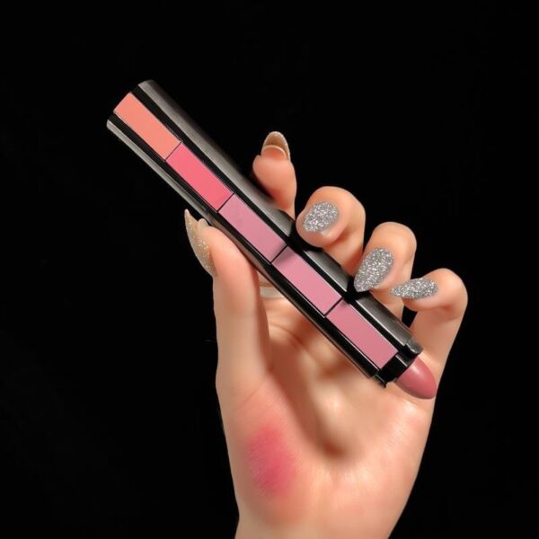 Matte 5-color Lipstick Set Velvet Lip Stick Non-stick Lip Gloss Long Lasting Waterproof Sexy Red Lipstick - Image 2