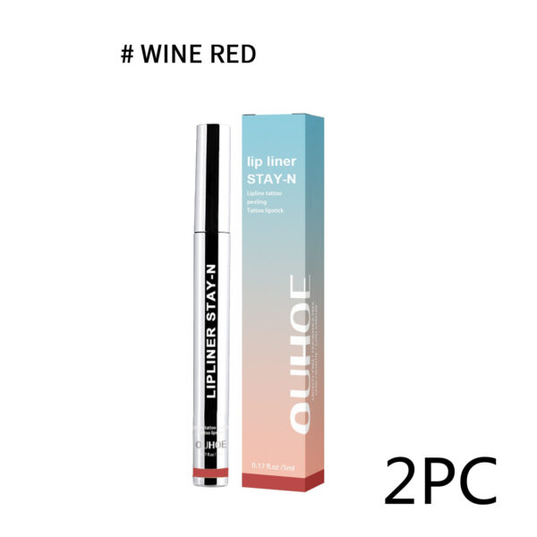 Lip Liner Pen Dark Brown Waterproof Long Lasting Plump Soft Lip Gloss Makeup Cosmetics - Image 10